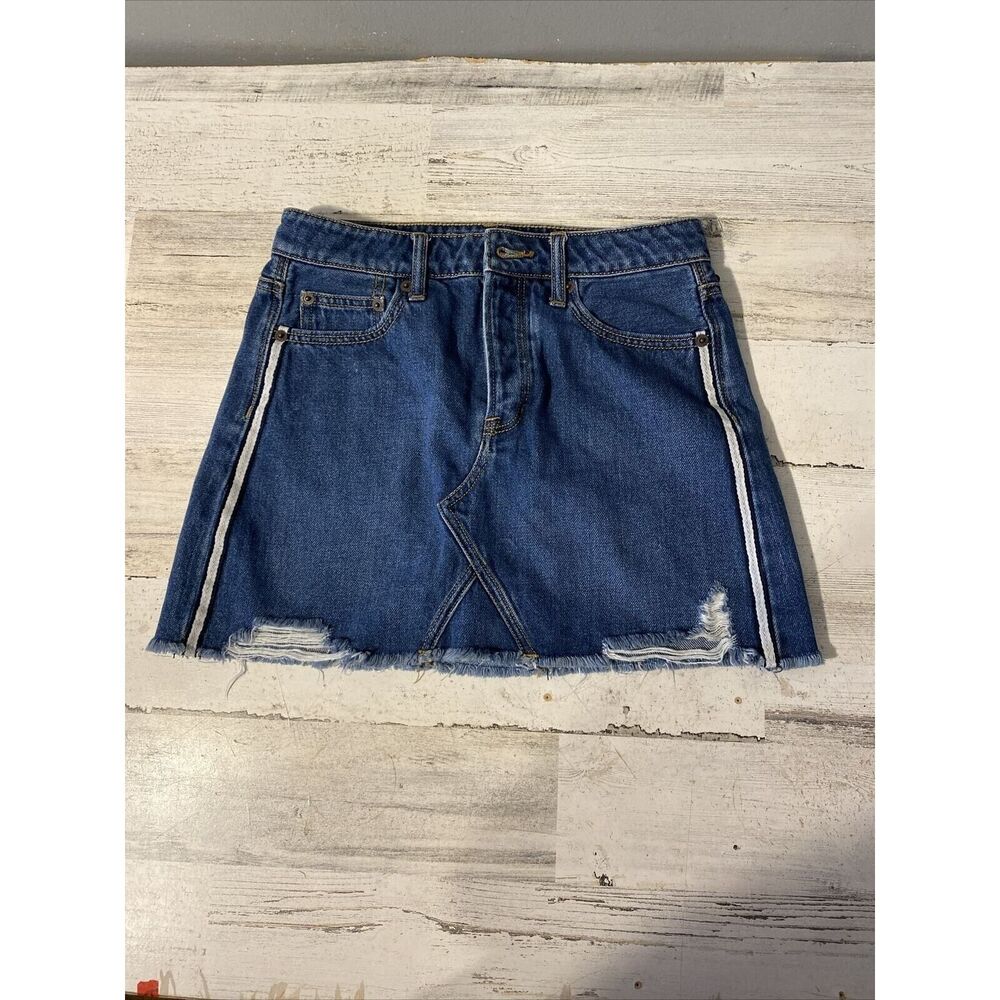 American Eagle Women's Distressed‎ Skirt 2 High Rise Festival Mini